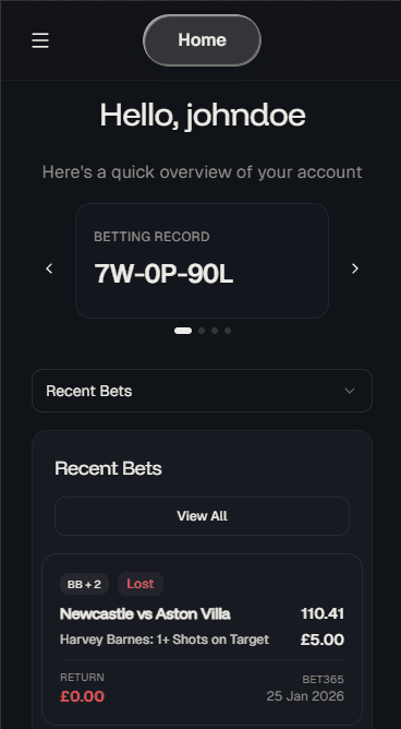 Saving Slips dashboard preview